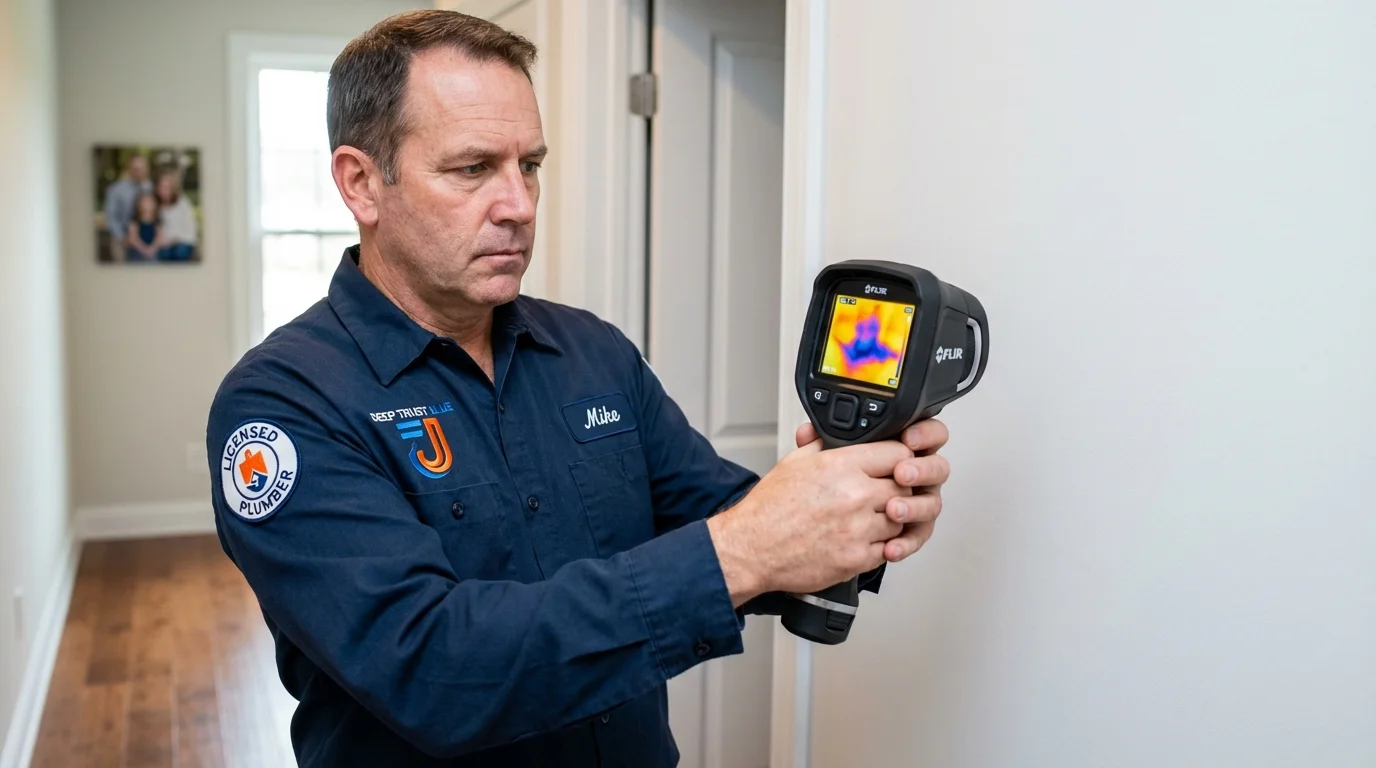 Thermal imaging leak detection by Johns Plumbing LLC in Mount Shasta